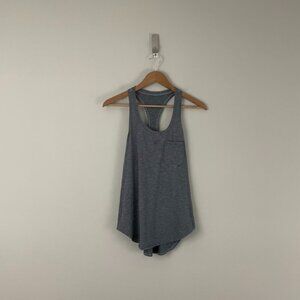 Lululemon Yogi Racer Back III Tank Modern Stripe Black Gray Size 4